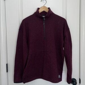 PINK Victoria's Secret Women’s 1/4 Zip Popover Maroon M